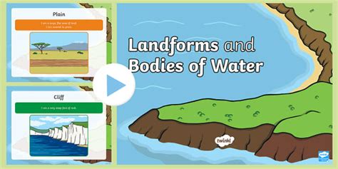 what are the landmasses and bodies of water|Models of Landforms and Bodies of Water.